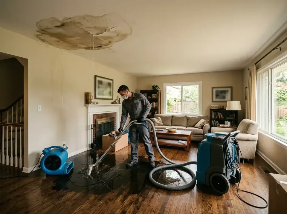attic-pipe-burst-ceiling-drip-008 — frequently asked questions, Water Damage Restoration & Carpet Care in Spring Lake Park,…